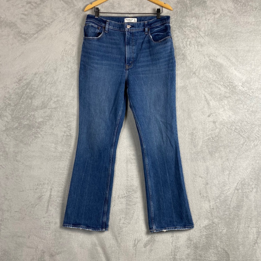Abercrombie &‎ Fitch The 70s Vintage Flare Ultra High Rise Jeans Blue 31/12R